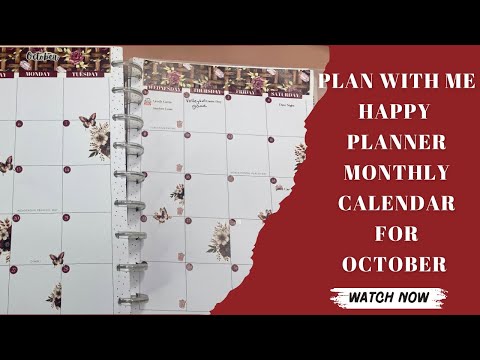 Видео: Планируйте вместе со мной | Happy Planner Monthly на октябрь 2025 г.