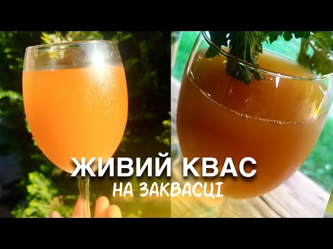 Видео: Живий квас на заквасці🌾 рецепт 🌾