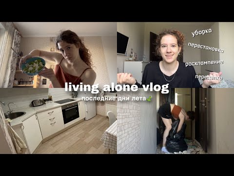 Видео: living alone vlog | УБОРКА, ПЕРЕДЕЛКА, РАСХЛАМЛЕНИЕ🪴✨