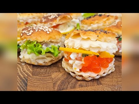 Видео: НОВОГОДНИЙ СТОЛ - СЛОЕНАЯ ЗАКУСКА ТРИ НАЧИНКИ / NEW YEAR'S TABLE Puff Appetizer 3 FILLINGS