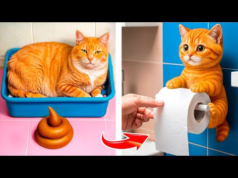 Видео: Секретный домик для котят! Полезные лайфхаки для владельцев животных!