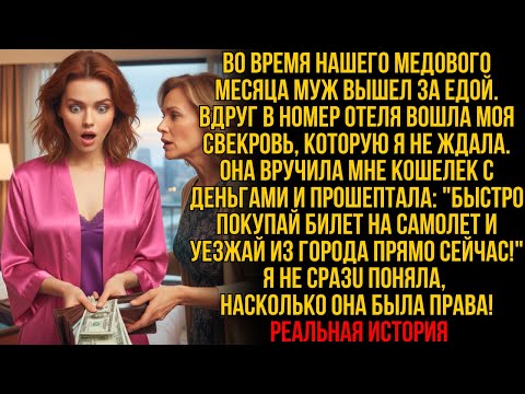 Видео: На медовом месяце свекровь протянула мне деньги, умоляя «Уезжай из города!», но когда муж вернулся..
