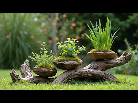 Видео: Деревянные садовые поделки в деревенском стиле, которые привнесут естественное очарование в ваше ...