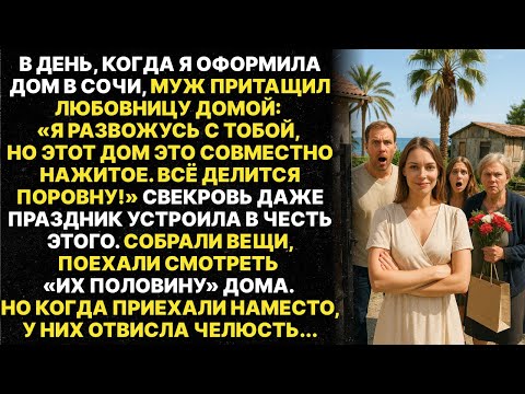 Видео: Муж привёл любовницу в день покупки дома: "Делим всё пополам!" Но когда они приехали по адресу...