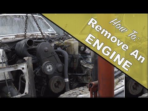 Видео: Как снять двигатель и трансмиссию с Volvo 240 (D24 Diesel + M46)