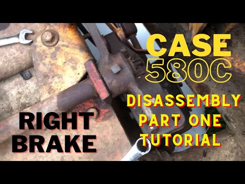 Видео: Руководство по разборке правого тормоза CASE 580C, часть 1 из 2, ремонт тормоза погрузчика CASE 580C