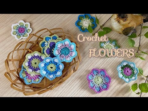 Видео: Цветочки «ПЕРВОЦВЕТЫ» крючком