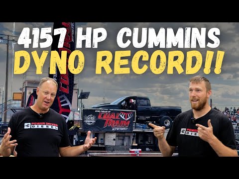 Видео: Cummins мощностью 4157 л.с. устанавливает рекорд на выставке Diesels In The Mountains