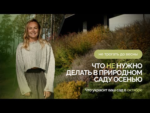Видео: Не трогать до весны: что НЕ нужно делать в природном саду осенью!