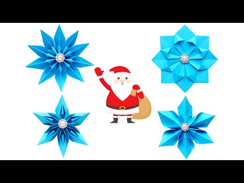 Видео: Как делать снежинки из бумаги на новый год