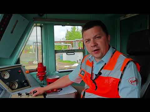 Видео: Контрольная проверка тормозов на локомотиве.