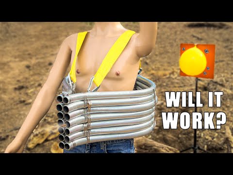 Видео: Тестирование СТРАННЫХ идей пуленепробиваемой брони (изгибающие пули)