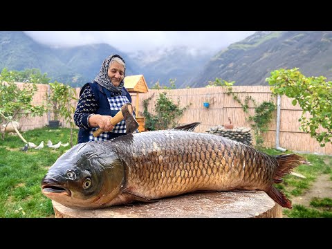 Видео: Приготовила Вкусную Огромную Рыбу для Всей Семьи в Деревенском Доме!