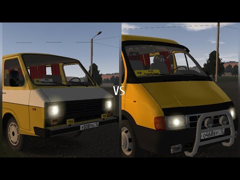 Видео: РАФ-2203 VS ГАЗ-3221 (ГАЗель) маршрут 1 Motor Depot