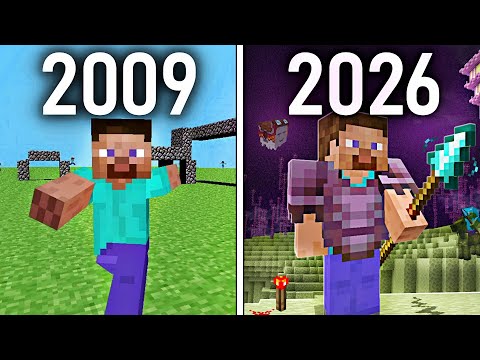 Видео: Эволюция Minecraft 2009-2026 (1.22 Update)