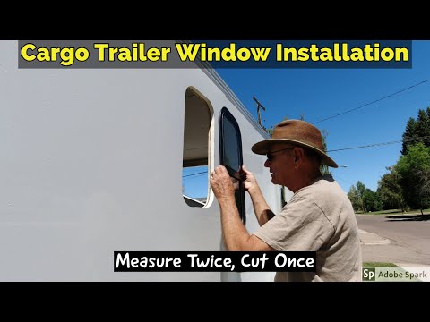 Видео: Установка окон на грузовой прицеп