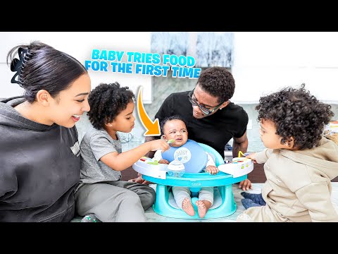 Видео: BABY SECURE ВПЕРВЫЕ ПОПРОБОВАЛ ЕДУ! *Так мило*