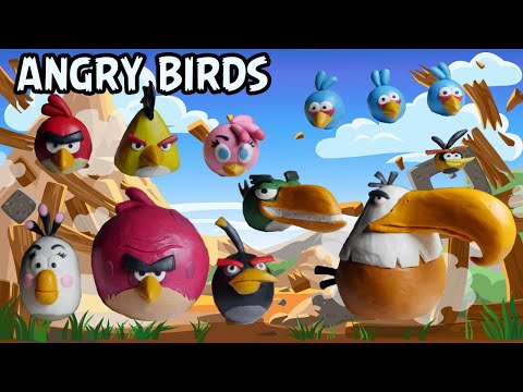 Видео: Все Angry Birds Из Пластилина