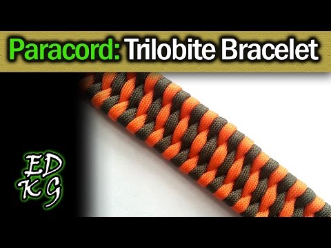 Видео: Браслет «Трилобит» — простое руководство по плетению паракорда