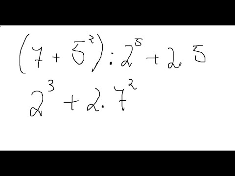 Видео: Математика за 6 клас. Числови изрази, съдържащи степени