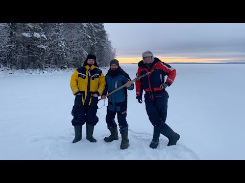 Видео: Зимняя рыбалка на Карельском озере | Ловля налима на жерлицы | Закрываем сезон 2020