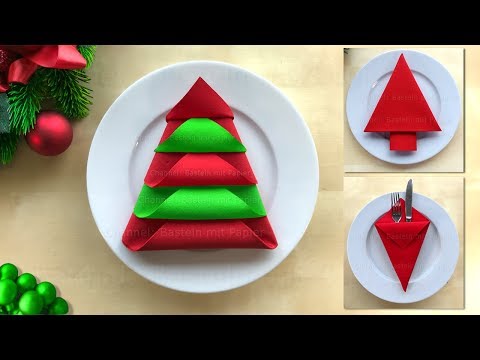 Видео: Как сложить салфетки для Новогоднего стола 🎄