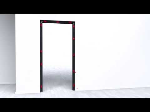 Видео: Система UNIQUIN от dormakaba: инструкция по установке одиночной распашной двери
