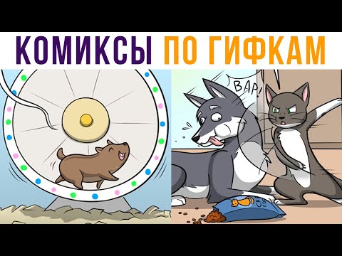 Видео: Комиксы по гифкам. ГЛУПЫЙ ПЁС))) | Мемозг #515