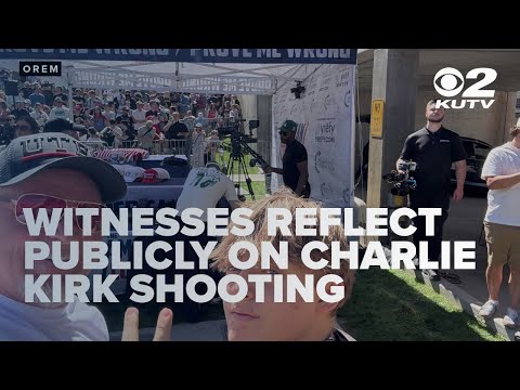 Видео: Свидетели впервые публично высказались после стрельбы в Чарли Кирке