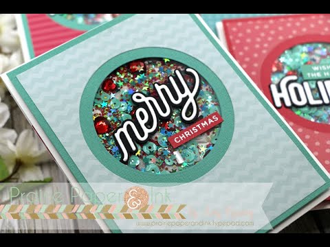 Видео: Простые рождественские открытки-шейкеры | CZ Design Ornamental