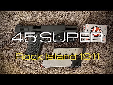 Видео: 45 Super в моём Rock Island 1911!!!! | Патроны Underwood 255 гран HARD CAST