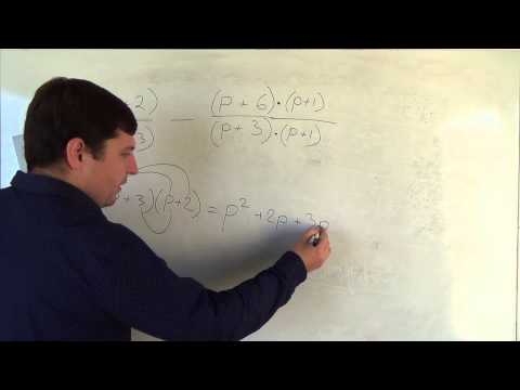 Видео: Алгебра 8 класс. 28 сентября. Сложение и вычитание алгебраических дробей с разными знаменателями #7