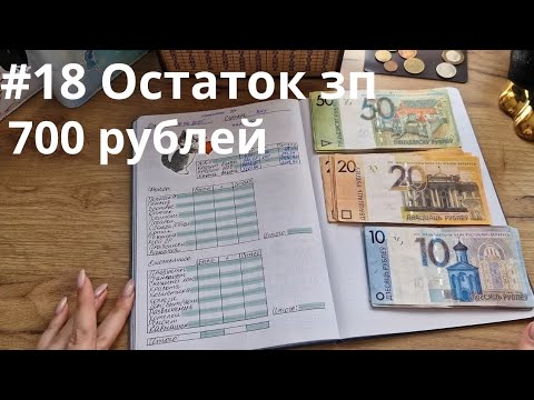 Видео: #18 третье распределение апреля. Остаток зарплаты 700 рублей. Ещё в поисках... 🇧🇾Беларусь🇧🇾
