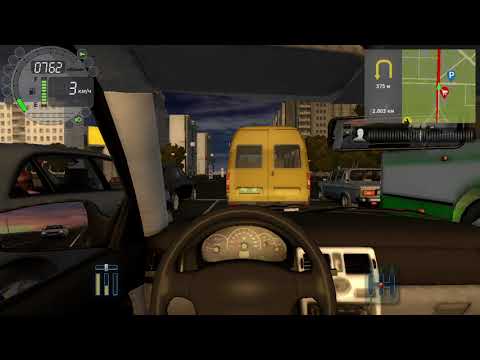 Видео: 349) City Car Driving 2.379 км Автомобильная - Северная 2.889 км Молодежный - Рябиновая