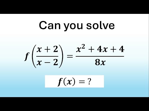 Видео: Простой способ решить это функциональное уравнение | Сможете ли вы это решить?