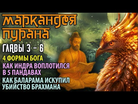 Видео: Маркандея Пурана. Главы 3-6. 4 формы Бога. Как Индра воплотился в 5 Пандавах.