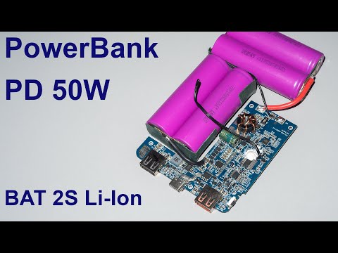 Видео: Простий повербанк на  SC8802QDER -  PD 50W