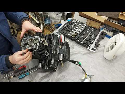 Видео: Снятие ГБЦ двигателя 170FMN Racer Panther 300 rc300-gy8x