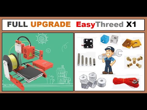 Видео: FULL UPGRADE  EasyThreed X1 3D printer, Как заставить ЭТО ГОВНО печатать?