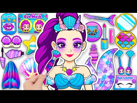Видео: 💖Сделай сам из бумаги💖 KPOP DEMON HUNTERS RUMI Mermaid Skincare + Makeup + Fashion Blind Bag Расп...