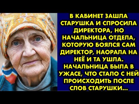 Видео: В кабинет зашла старушка и спросила директора, но начальница отдела, которую боялся сам директор…