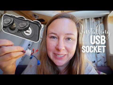Видео: Установка USB-розетки в караване — Through Light Electrics