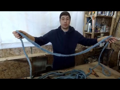 Видео: Как сплести порванный синтетический трос от лебедки