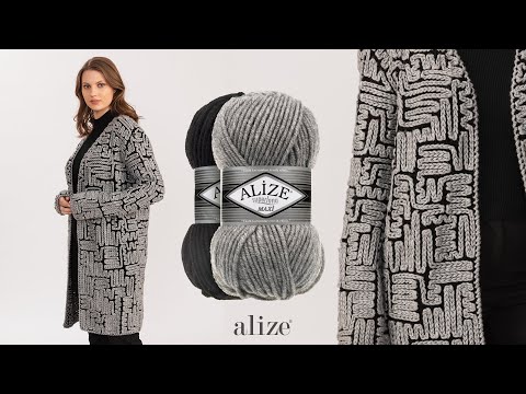 Видео: Alize Superlana Maxi ile Zincir İşi Hırka • Chain Stitch Cardigan • Кардиган с воздушными петлями