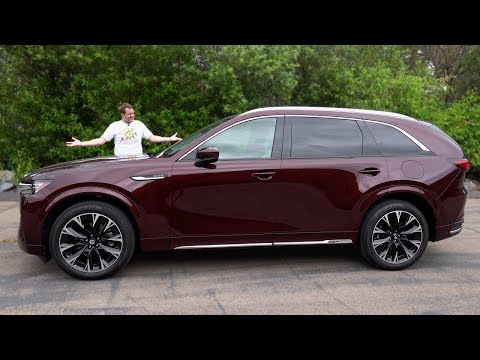 Видео: Mazda CX-90 2024 года, это шокирующе роскошный среднеразмерный внедорожник