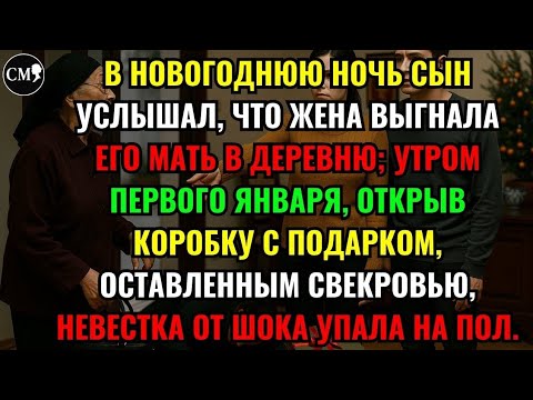 Видео: В НОВОГОДНЮЮ НОЧЬ СЫН УСЛЫШАЛ, ЧТО ЖЕНА ВЫГНАЛА ЕГО МАТЬ В ДЕРЕВНЮ; УТРОМ ПЕРВОГО ЯНВАРЯ..
