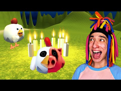 Видео: КИТАЙКА ПРОБУЕТ ПРИЗВАТЬ КУРЯСВИНА В CHICKEN GUN!