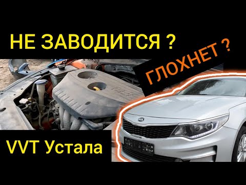 Видео: Kia K5 / Sonata 2.0 LPI, НЕ ЗАВОДИТСЯ / ГЛОХНЕТ? Нашли причину в системе VVT! P0014 P0016 P0017