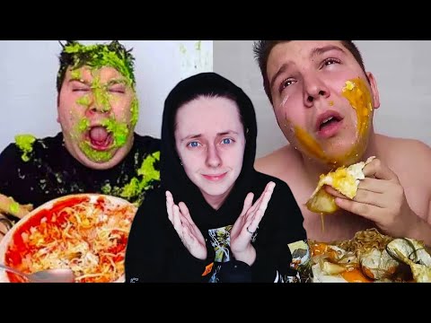 Видео: Мукбангер сошел с ума 😱 реакция на НИКОКАДО АВОКАДО 🥑  его мужа и слезы