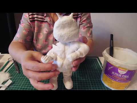 Видео: Ватная игрушка Сверчок. Часть 4.